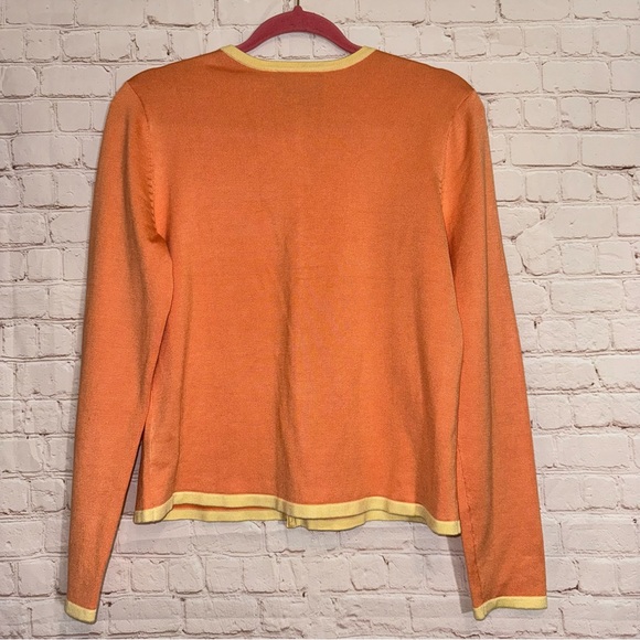 LAUREN RALPH LAUREN Silk Blend Cardigan Sweater, Size Petite Medium - Picture 6 of 6